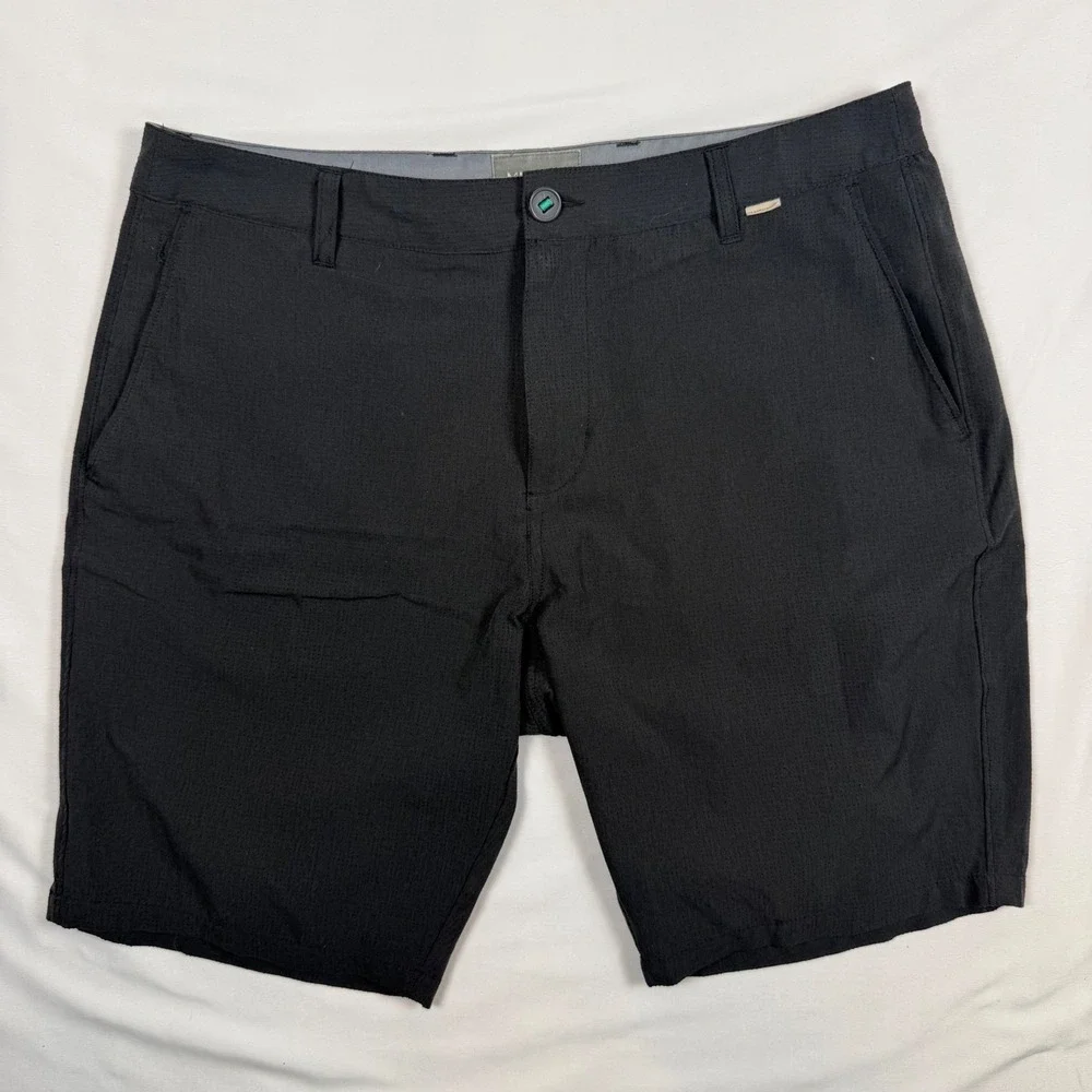 Linksoul Mens Black Boardwalker Golf Shorts Size 33 Stretch LS6170 Regular Fit